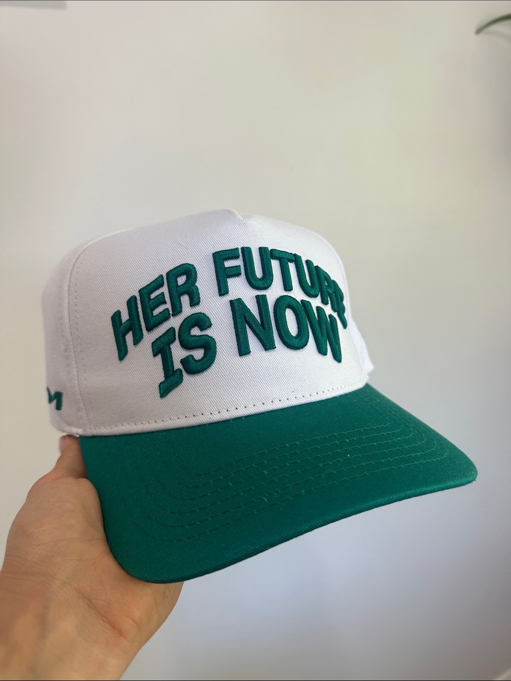 CCM Her Future Is Now White & Green Trucker Cap